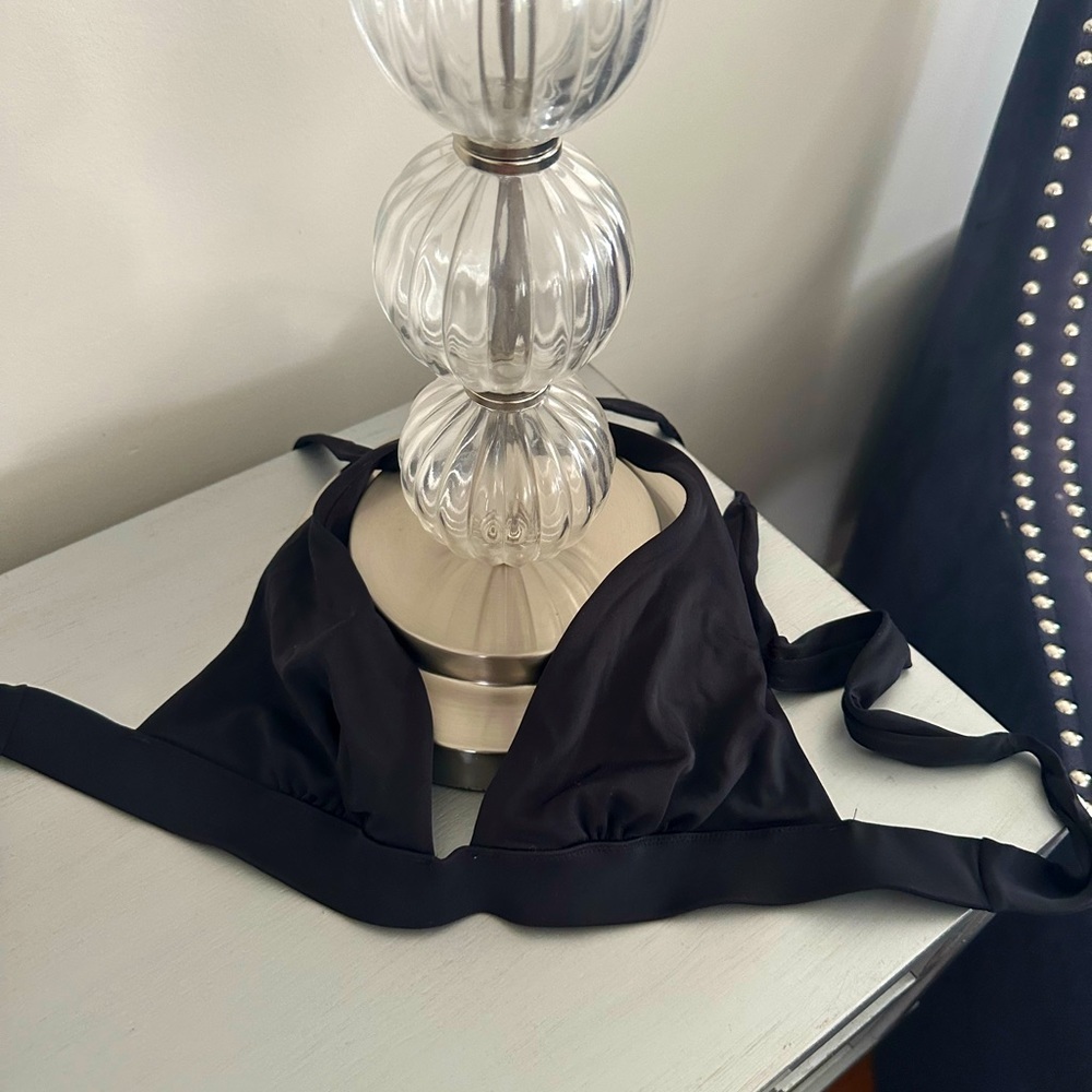 Size small Victoria secret halter black bikini top